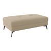 Hocker Zero Hellgrau/Beige 140x80 cm - Beige/Hellgrau, Trend, Textil (140/80cm)