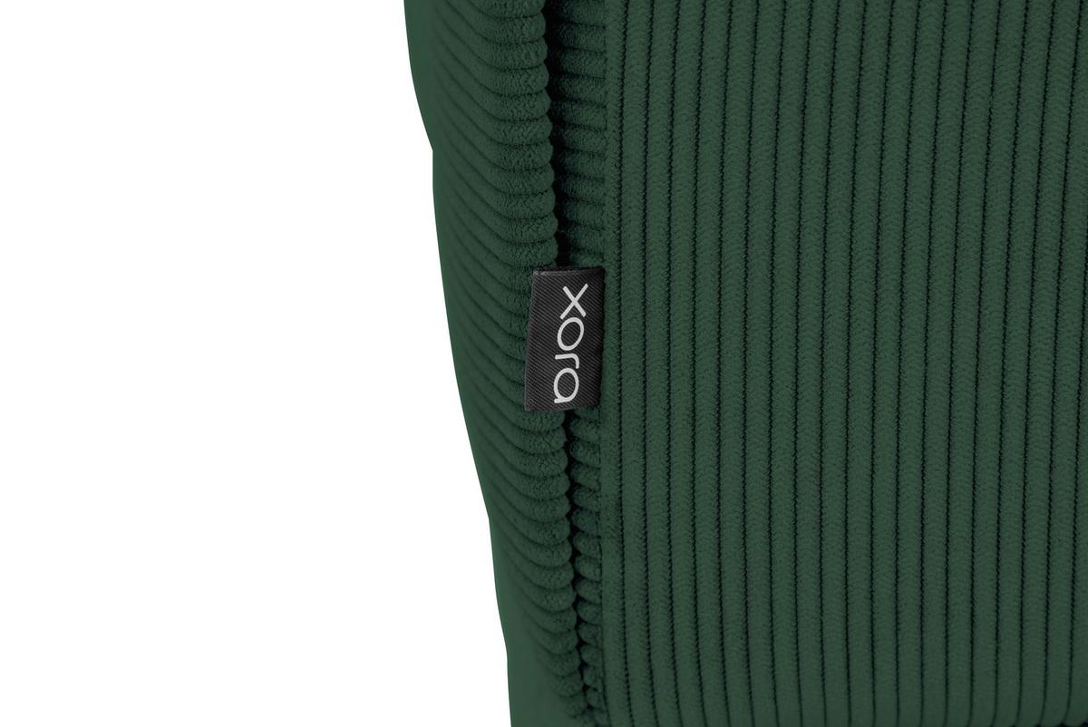 Ecksofa Erno Grün S: 262 Cm - Schwarz/Grün, Design, Textil (262/183cm) - MID.YOU