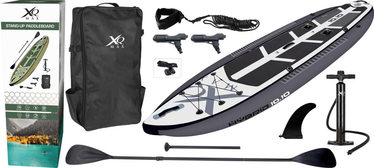 Sup-Stehpaddelboard Schwarz/Grau/Weiß - Schwarz, LIFESTYLE, Kunststoff (44.5/82.5/28cm)