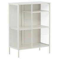 Bücherwand Misha - Weiß, Design, Metall (80/110/40cm) - Livetastic