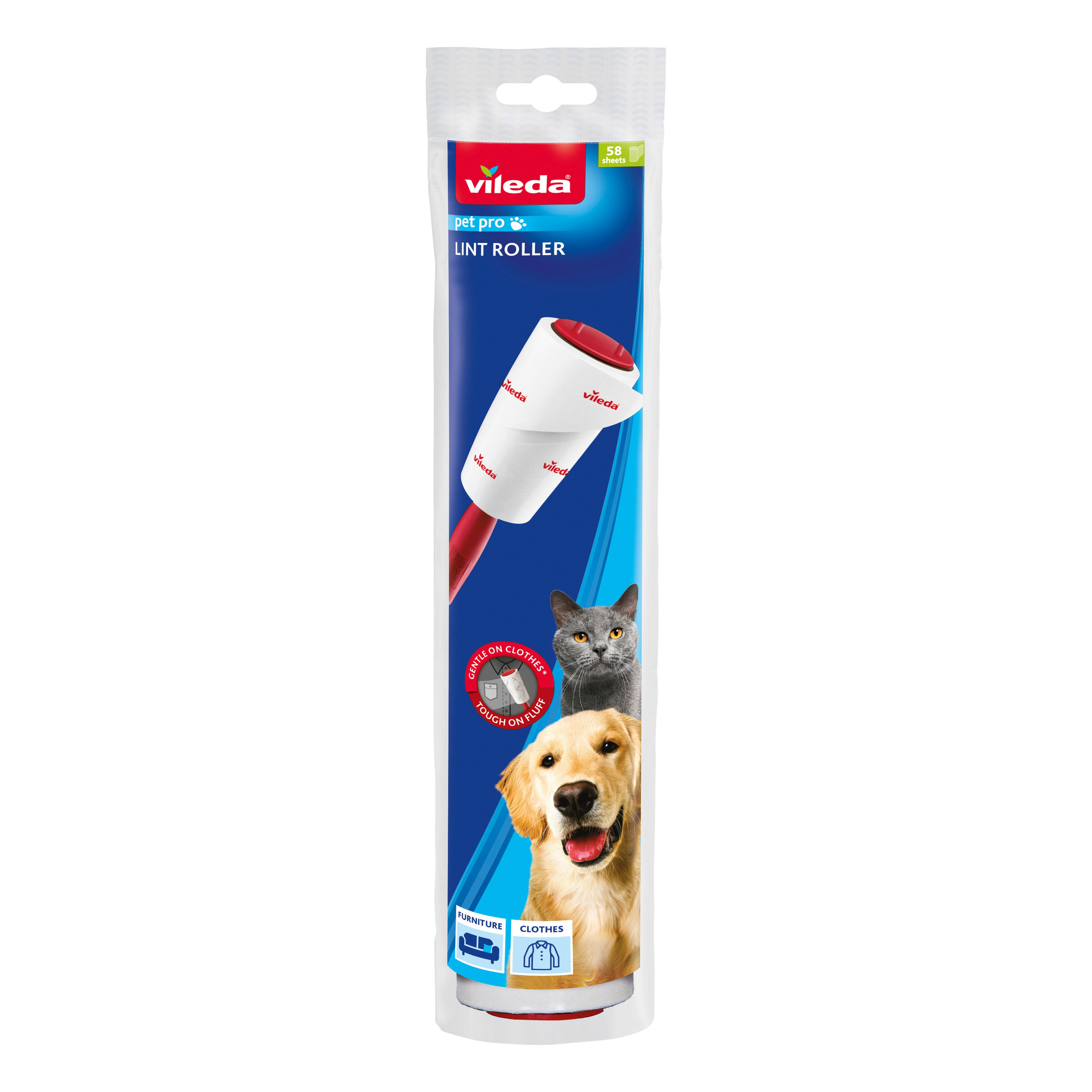 Szösztelenítő Henger Pet Pro Ruhatisztító Henger - piros/fehér, Basics, műanyag - Vileda