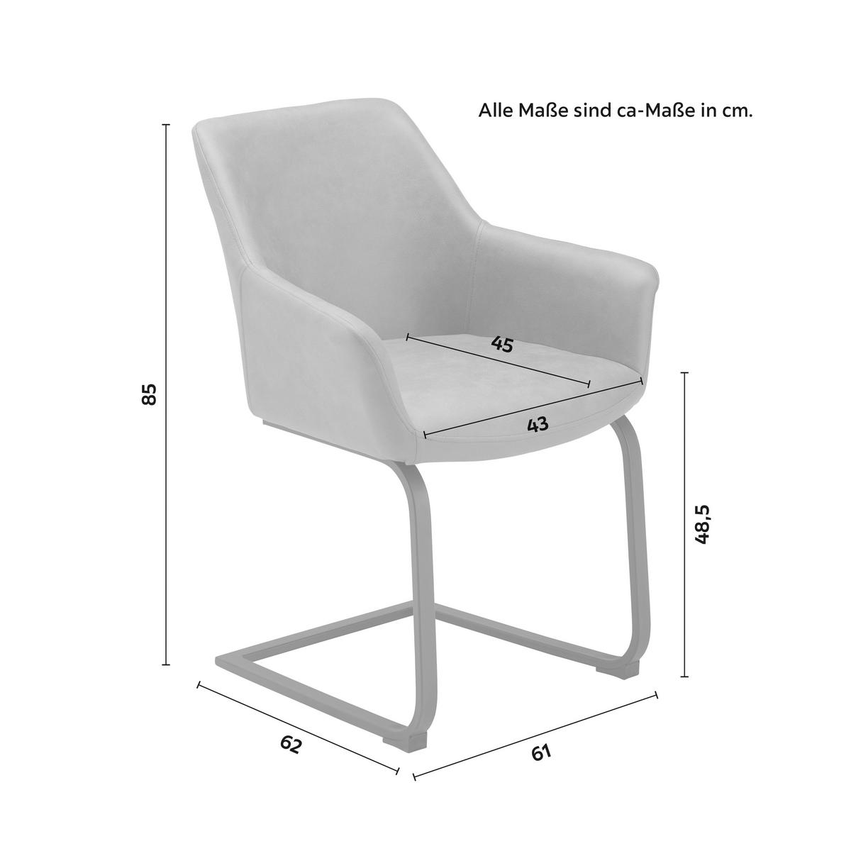 Zidle PRIA šedá - šedá/černá, Moderní, kov/dřevo (61/85/62cm) - Bessagi Home