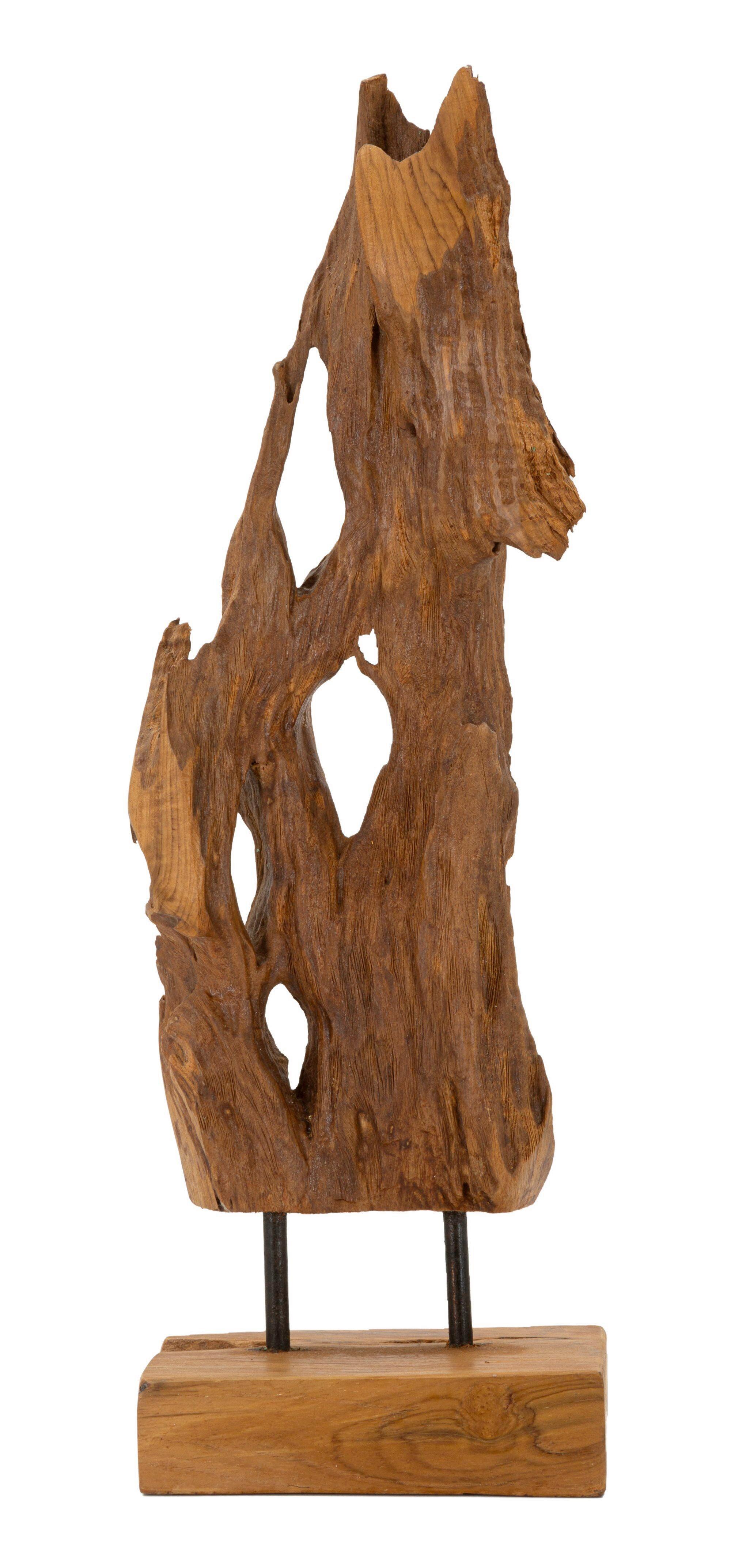 Skulptur Akar Teak Braun B: 55 cm
