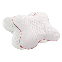 OPORNÝ ŠIJOVÝ VANKÚŠ TOM BUTTERFLY "X" - biela, Modern, textil (48/56/14cm)
