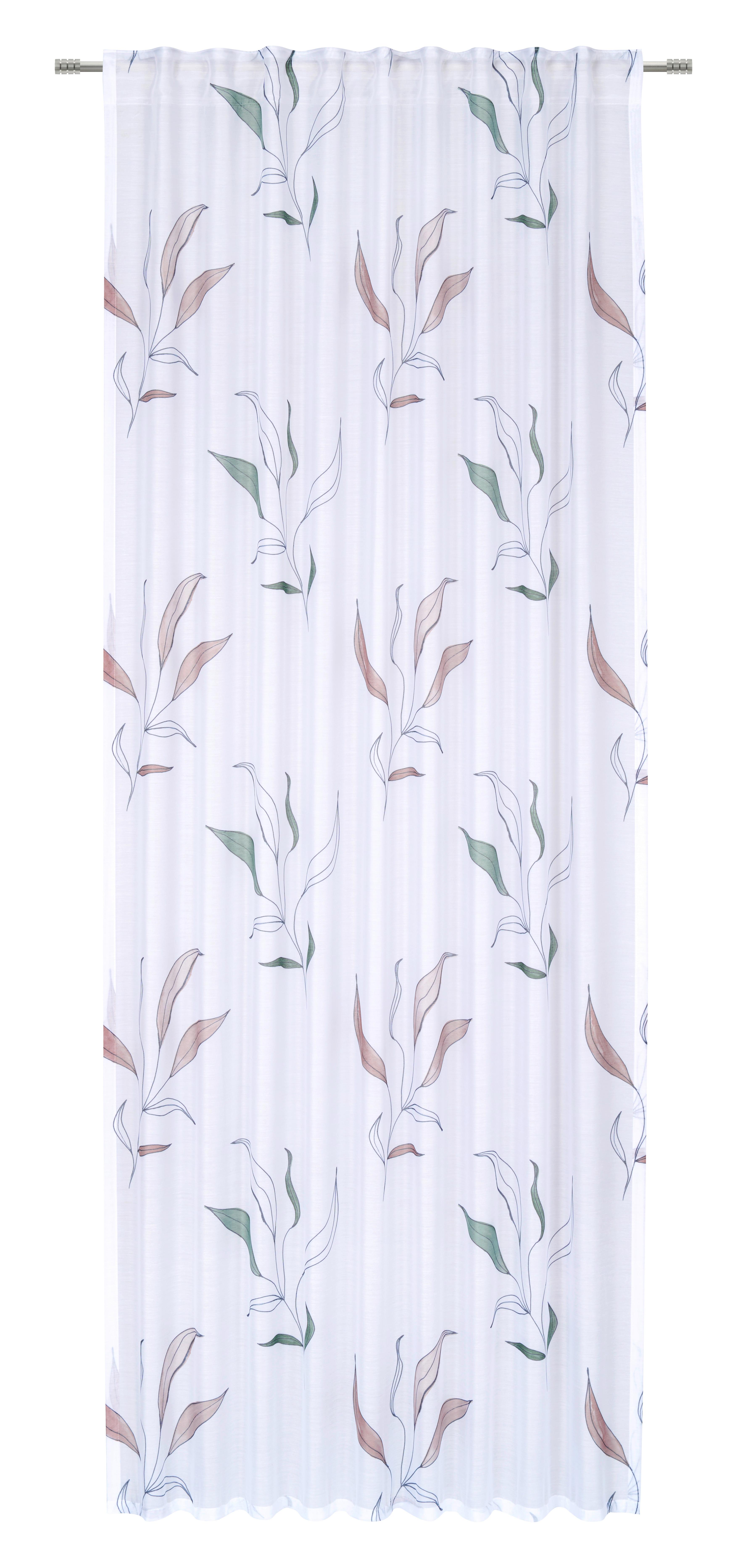 Fertigvorhang Maria - Braun/Weiß, ROMANTIK / LANDHAUS, Textil (135/245cm) - James Wood