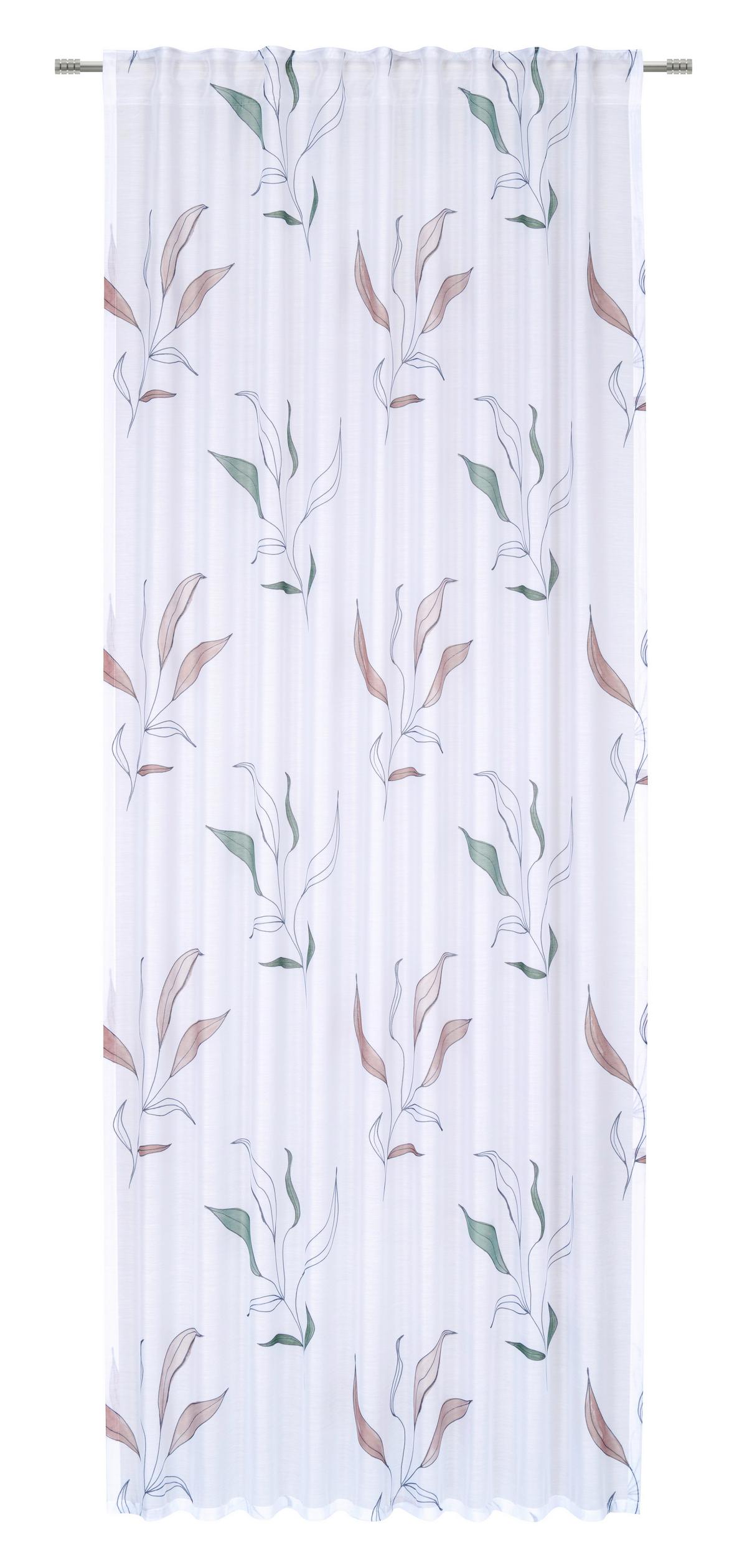 Fertigvorhang Maria - Braun/Weiß, ROMANTIK / LANDHAUS, Textil (135/245cm) - James Wood