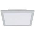 LED-Deckenleuchte Severin - Silberfarben/Weiß, MODERN, Kunststoff/Metall (30/30/5,5cm) - Luca Bessoni