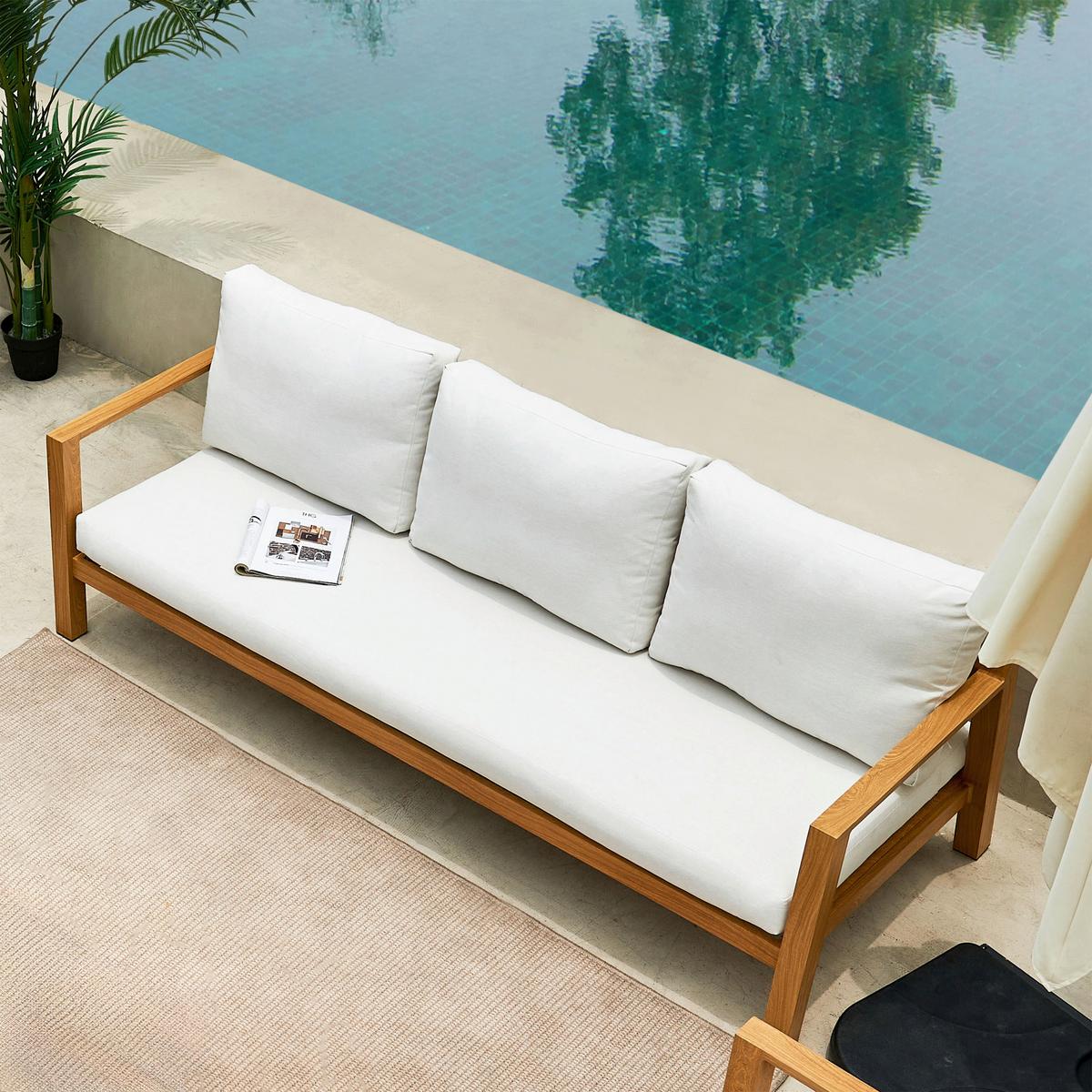 Dining-Loungeset Orla - Eichefarben/Braun, MODERN, Metall (223,5/89/73,5cm) - Ambia Garden