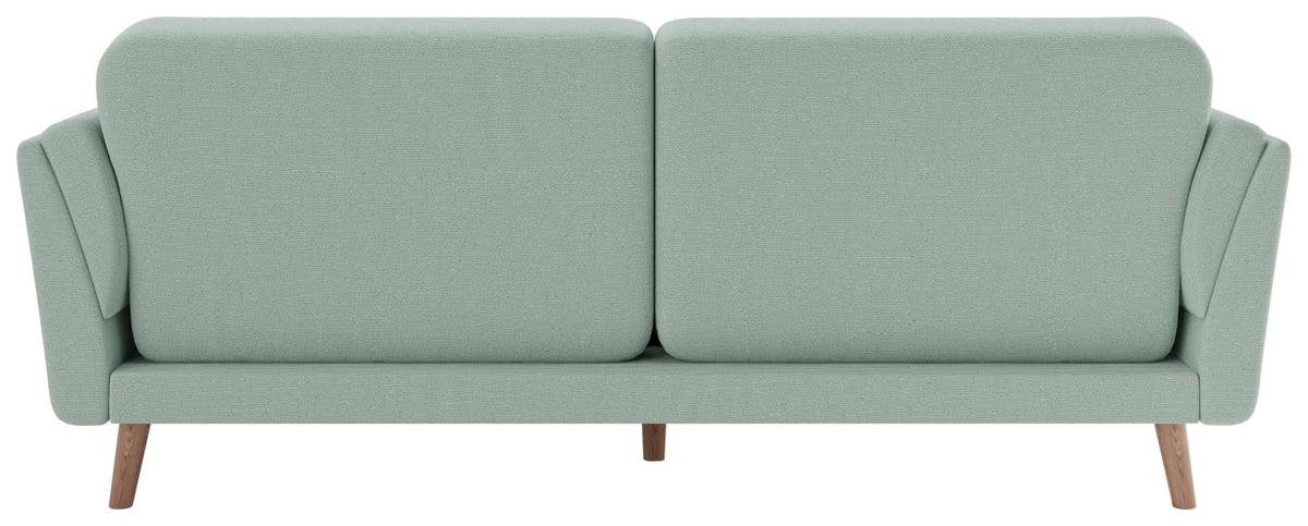 3-sitzer-sofa + Schlaffunktion Helsinki Webstoff Mintgrün - Mintgrün, MODERN, Textil (220,5/88/80,5cm) - MID.YOU