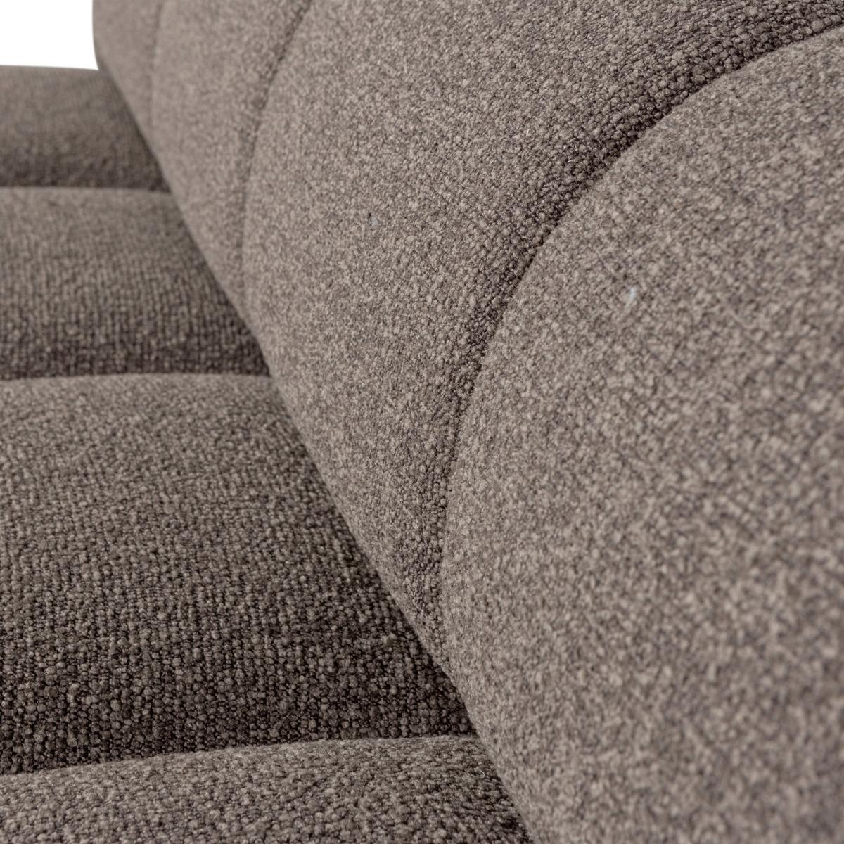 Sitzbank Mojo Braun B: 164cm - Schwarz/Braun, MODERN, Textil (164/83/73cm) - Livetastic
