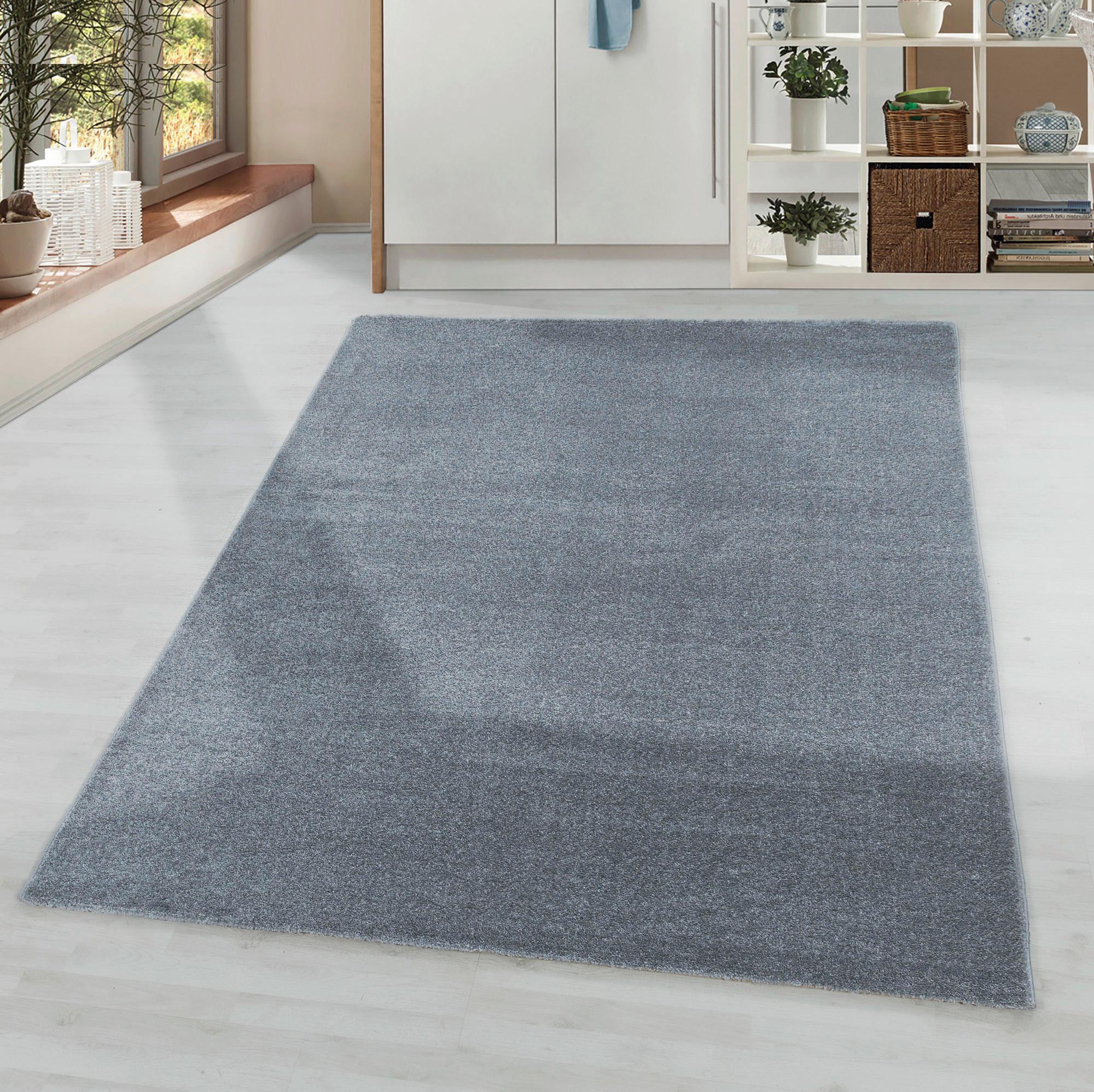 Hochflor Teppich Silberfarben Rio 80x150 Cm - Silberfarben, Basics, Textil (80/150cm)