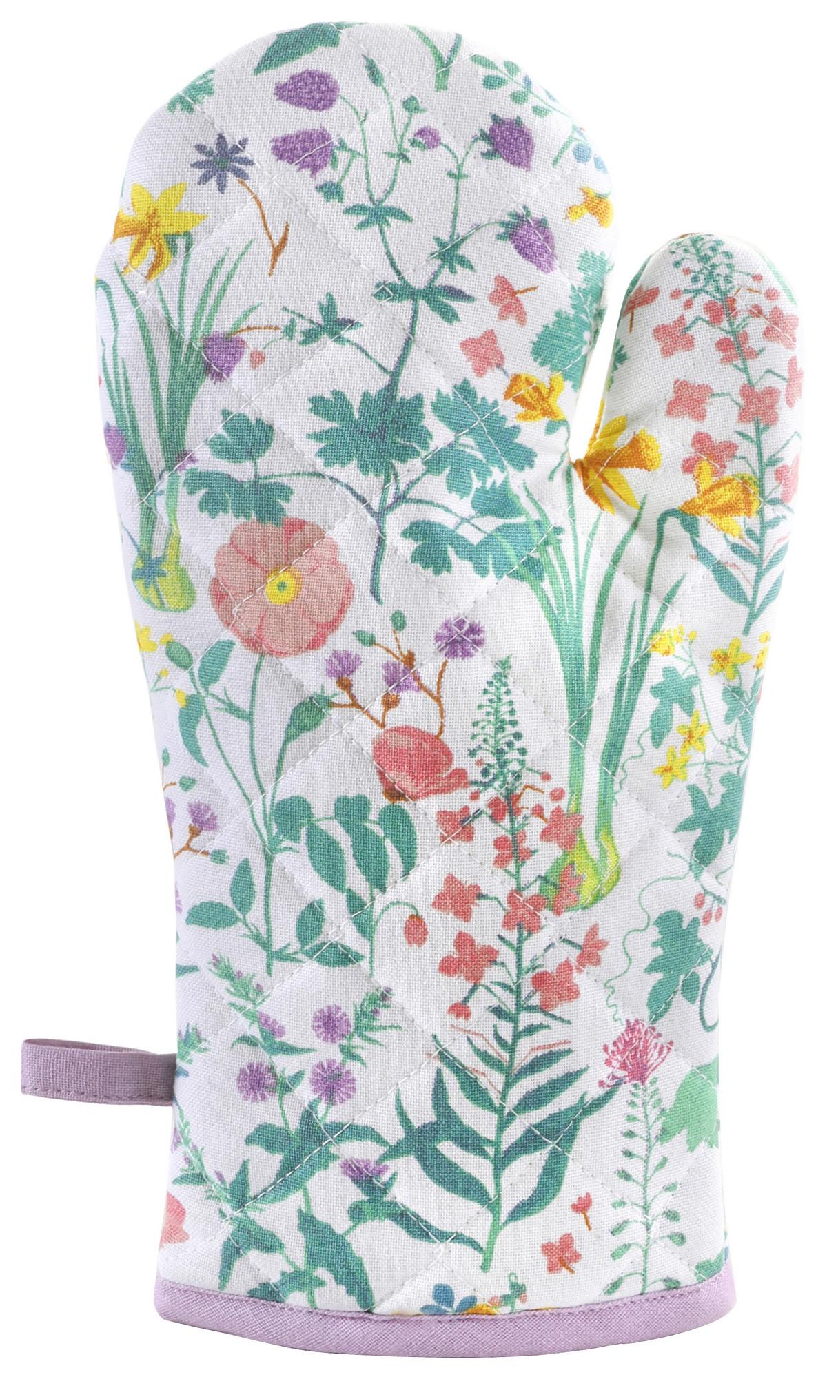 Ofenhandschuh Viola - Pink/Pastellblau, MODERN, Textil (31/16cm) - Luca Bessoni