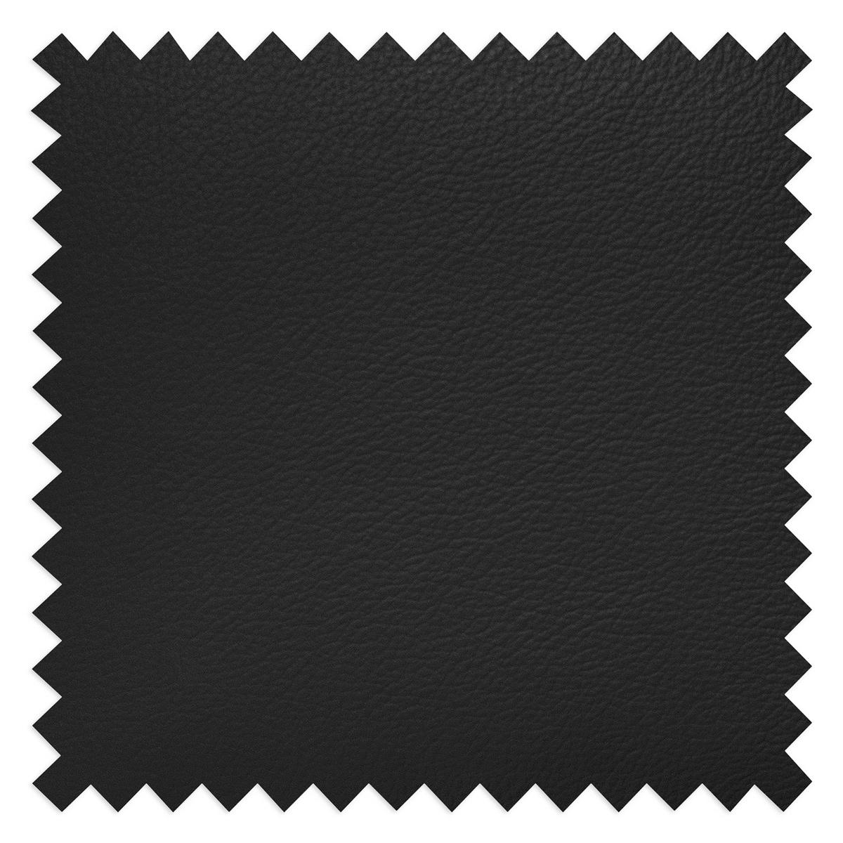 Ecksofa Compact Schwarz B: 168x227 cm - Buchefarben/Schwarz, Design, Leder/Textil (168/227cm) - Livetastic