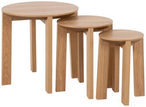 Couchtischset Maxime - Naturfarben, Design, Holz/Holzwerkstoff (50/50/50cm) - MID.YOU