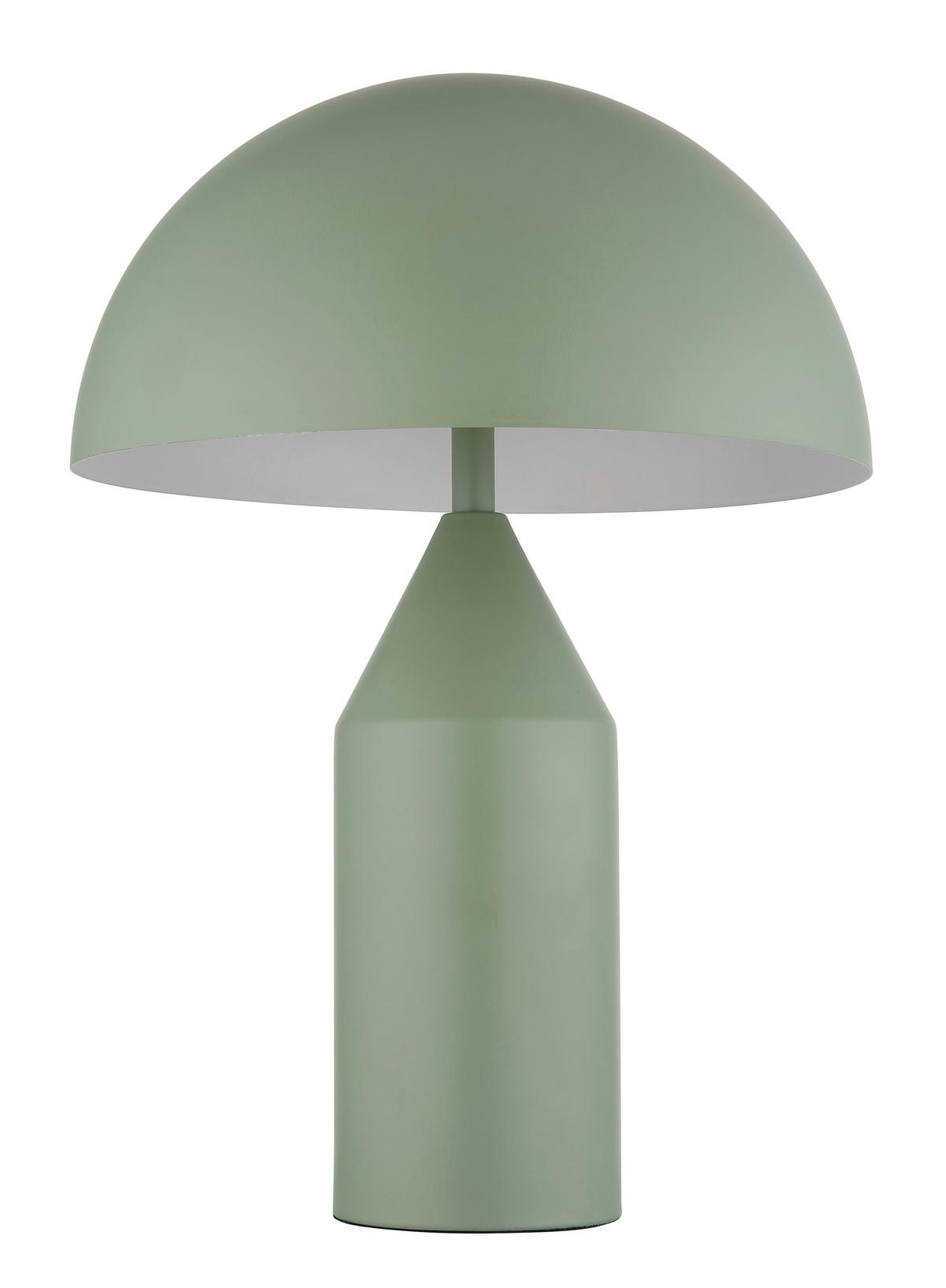 Tischleuchte 21030bg - Weiß/Hellgrün, Design, Metall (28/39cm) - Globo