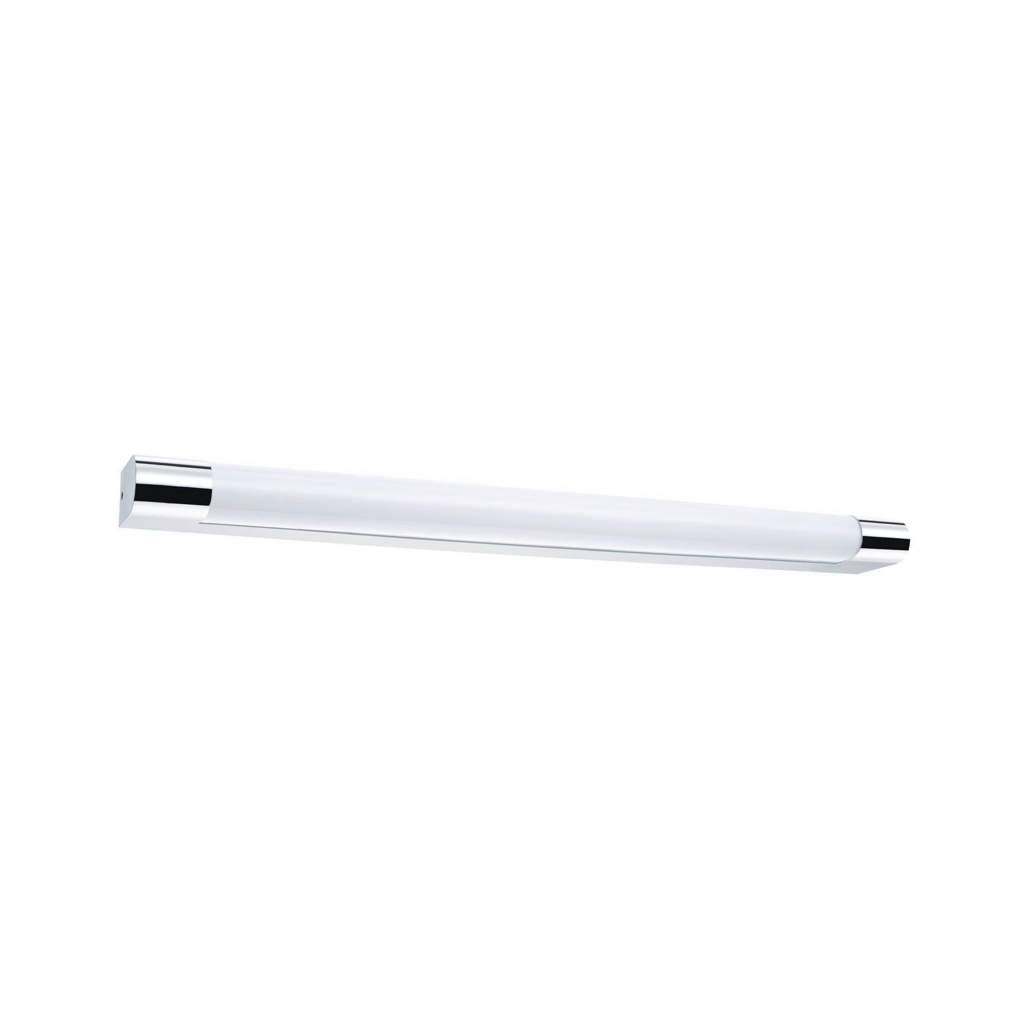 Bad-Wandleuchte Mizar 79716 IP44 1-Flammig in warmweiß - Chromfarben/Weiß, Design, Kunststoff/Metall (63/8,2/4,5cm) - Paulmann
