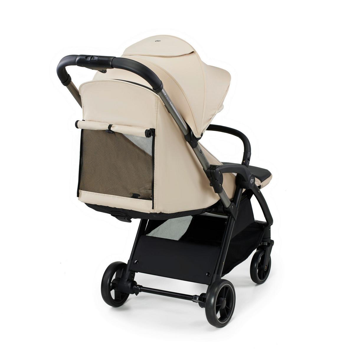 Buggy Apino Beige, B/H/T: 47x99x93cm - Beige/Schwarz, Basics (47/99/93cm) - Kinderkraft