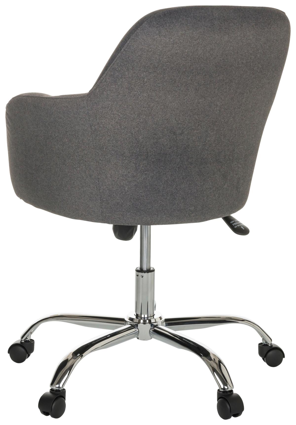 Drehstuhl Solao 300 - Dunkelgrau/Silberfarben, Basics, Kunststoff/Textil (68/85-94/68cm) - MID.YOU