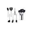 SADA KUCHYŇSKÉHO NÁČINÍ EW-KS-7030 - černá/barvy stříbra, Basics, plast (13cm) - Echtwerk