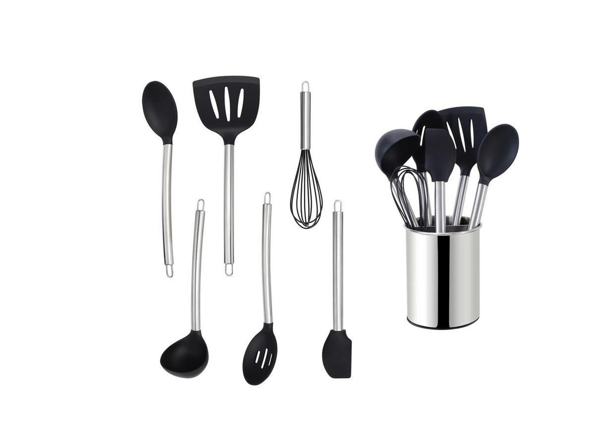 SADA KUCHYŇSKÉHO NÁČINÍ EW-KS-7030 - černá/barvy stříbra, Basics, plast (13cm) - Echtwerk