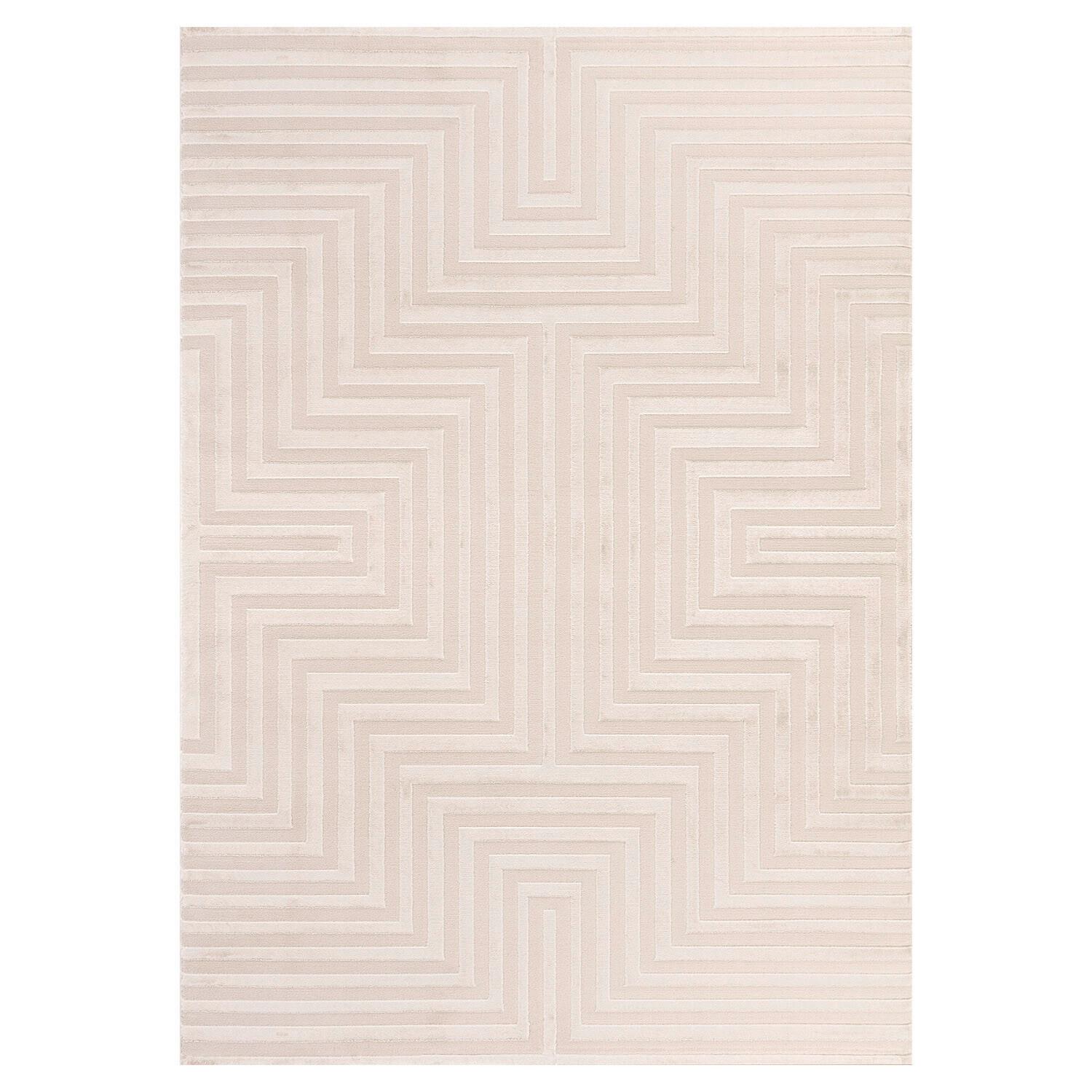 Webteppich Sahara - Beige, Design, Textil (80/150cm) - Novel