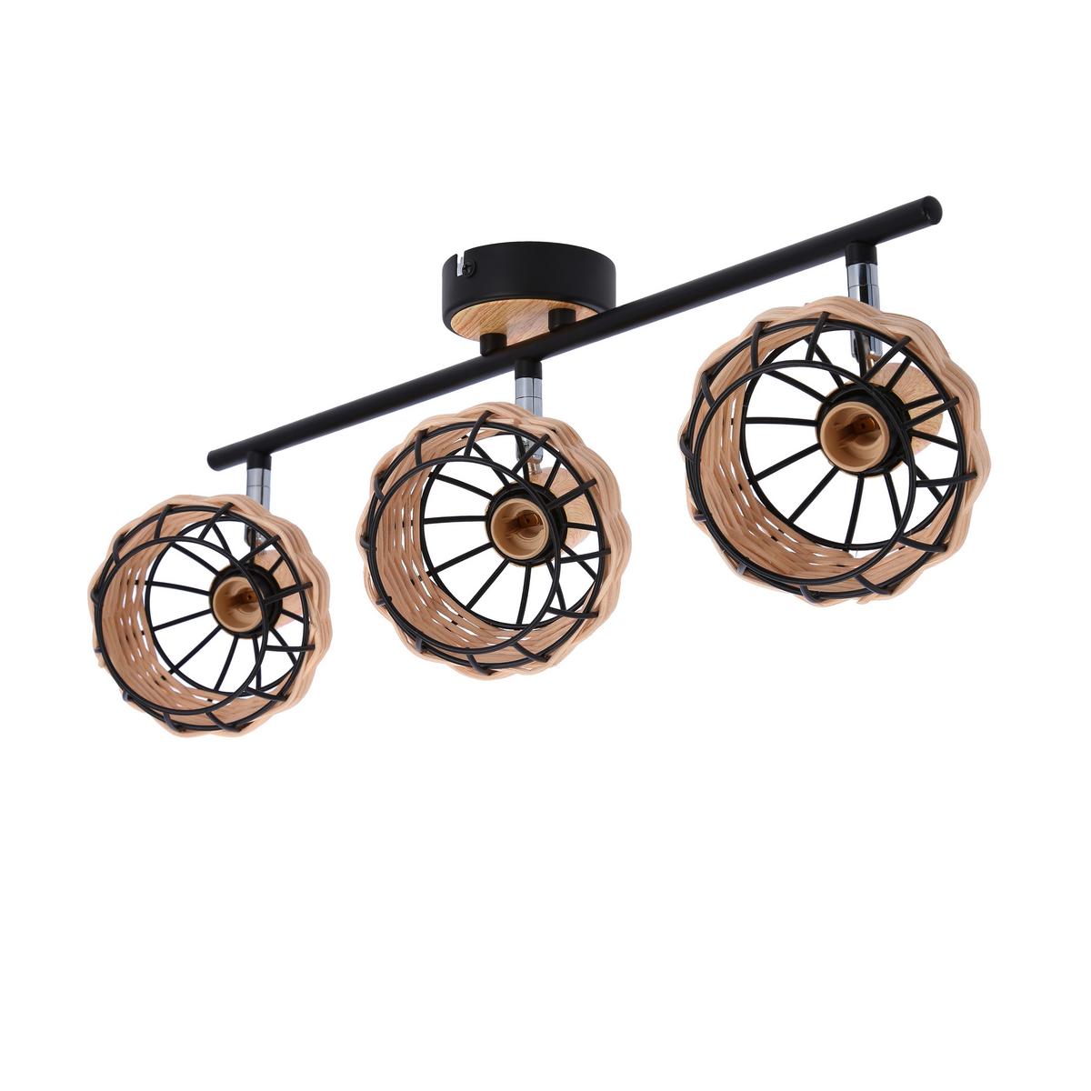 Strahler 93-12227 Tajga - Schwarz, Natur, Holz/Metall (64/12/18cm)