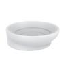 Vanička na mýdlo Hug, 9,5/2,9cm, bílá - bílá, Moderní, plast (9,5/2,9cm) - Premium Living