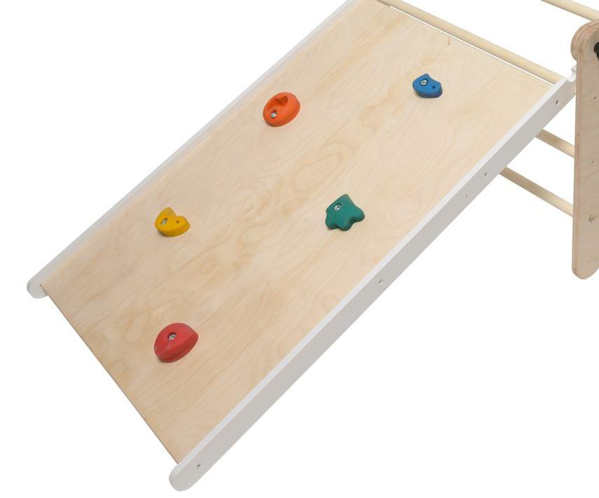 Klettergerüst Pikler Triangle Ramp - Weiß, Basics, Holz (95/65/6cm)