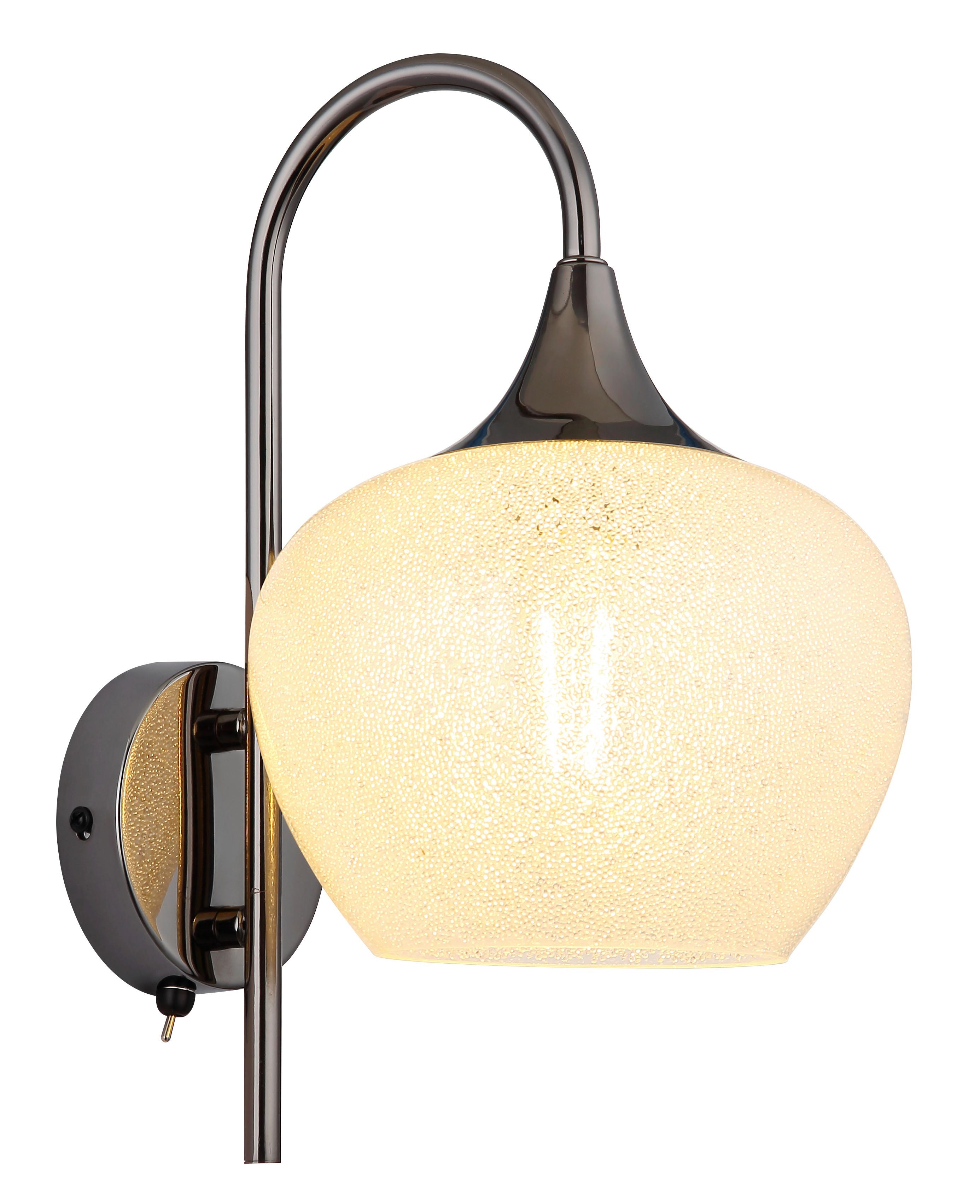 Wandleuchte 15548wk - Klar/Schwarz, KONVENTIONELL, Metall (18/32cm) - Globo