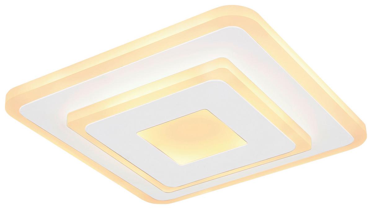STROPNÉ LED SVIETIDLO BIZULO - biela/opálová, Modern, kov/plast (20/20cm) - Mömax