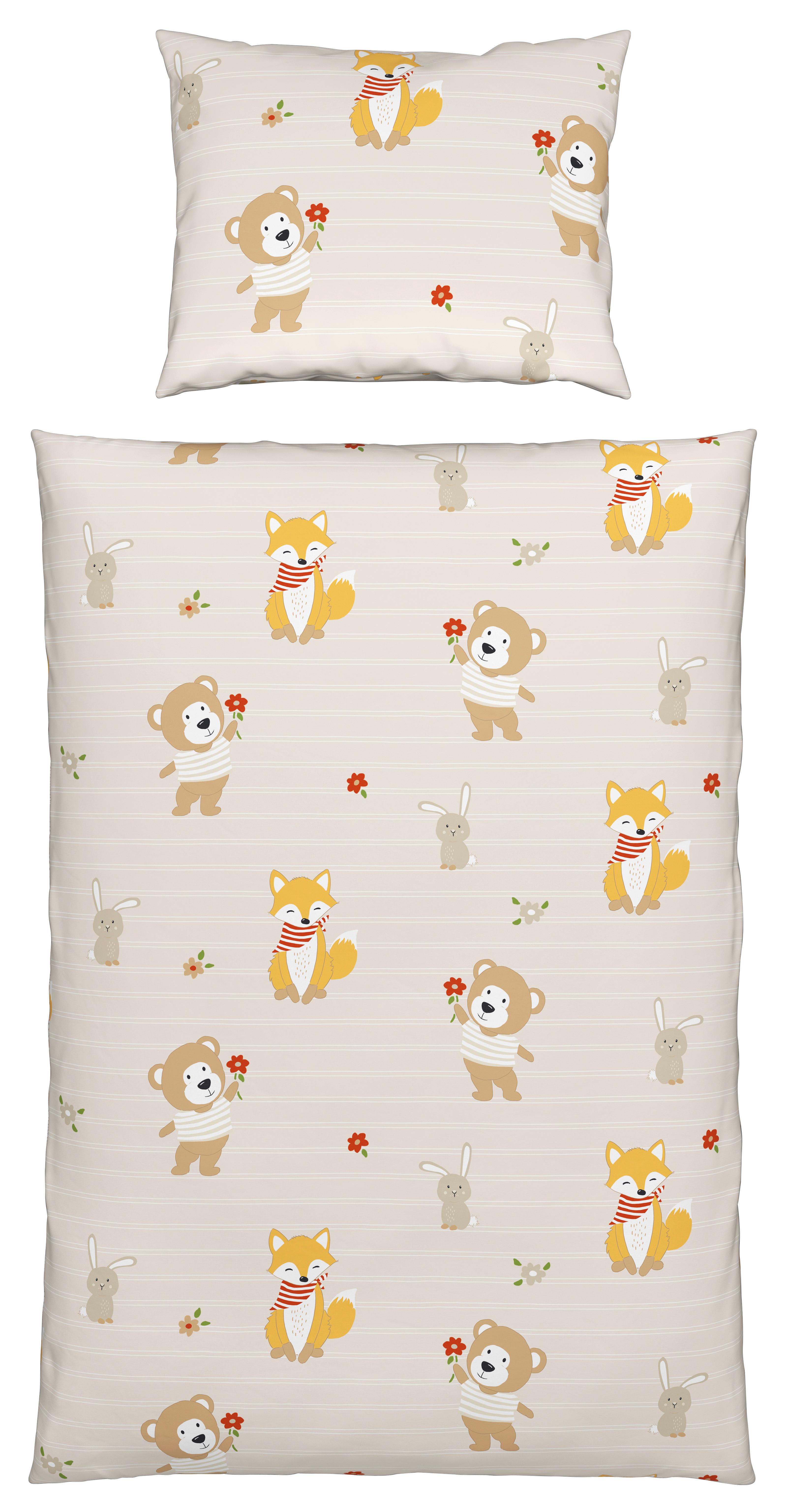 BABYBETTWÄSCHE EMMA - Beige, Basics, Textil (100/135cm) - Luca Bessoni