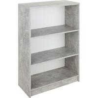 REGÁL 4-YOU NEW YUR02 - čierna/sivá, Modern, kompozitné drevo (74/111,5/34,6cm)