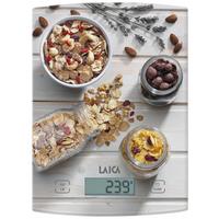 Elektrische Küchenwaage Ks1034 W Muesli/grau - Grau, Basics, Glas (14,6/20,5/1,8cm)