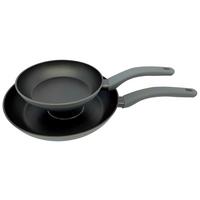 Pfannenset Dirk 2-tlg. Antihaftbeschichtung - Schwarz/Grau, KONVENTIONELL, Kunststoff/Metall - James Wood