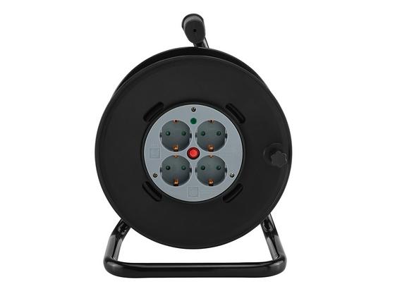 Kabeltrommel Albin - Schwarz/Grau, KONVENTIONELL, Kunststoff (23,5/18,8/32cm) - Homezone Kabeltrommel Albin - Schwarz/Grau, KONVENTIONELL, Kunststoff (23,5/18,8/32cm) - Homezone