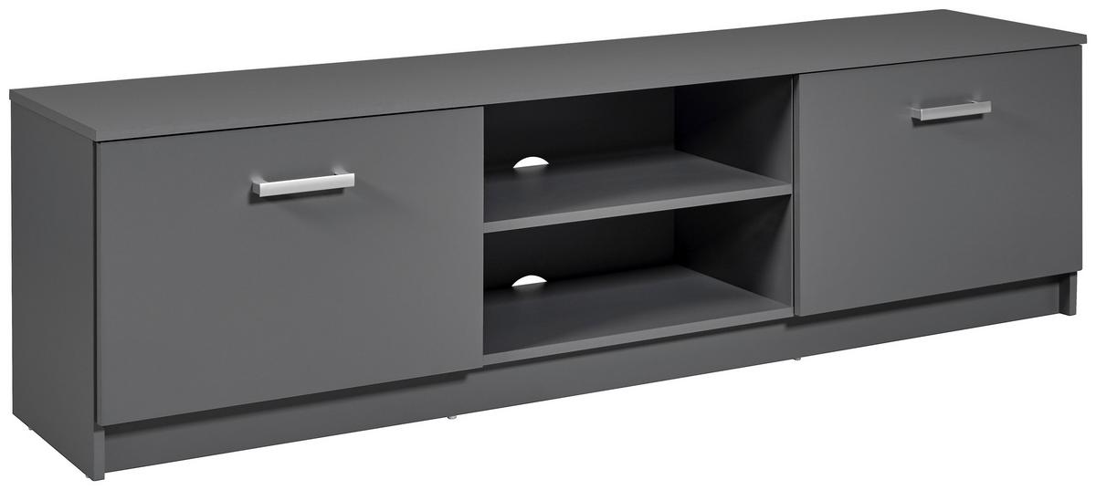 TV-Element Elenzio B: 180 cm Graphitfarben - Graphitfarben, Basics, Holzwerkstoff (180/50,8/40cm) - MID.YOU