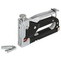 Handtacker Faris Klammen 4-14 mm, mit Schlagkraftregler - Silberfarben/Schwarz, KONVENTIONELL, Metall