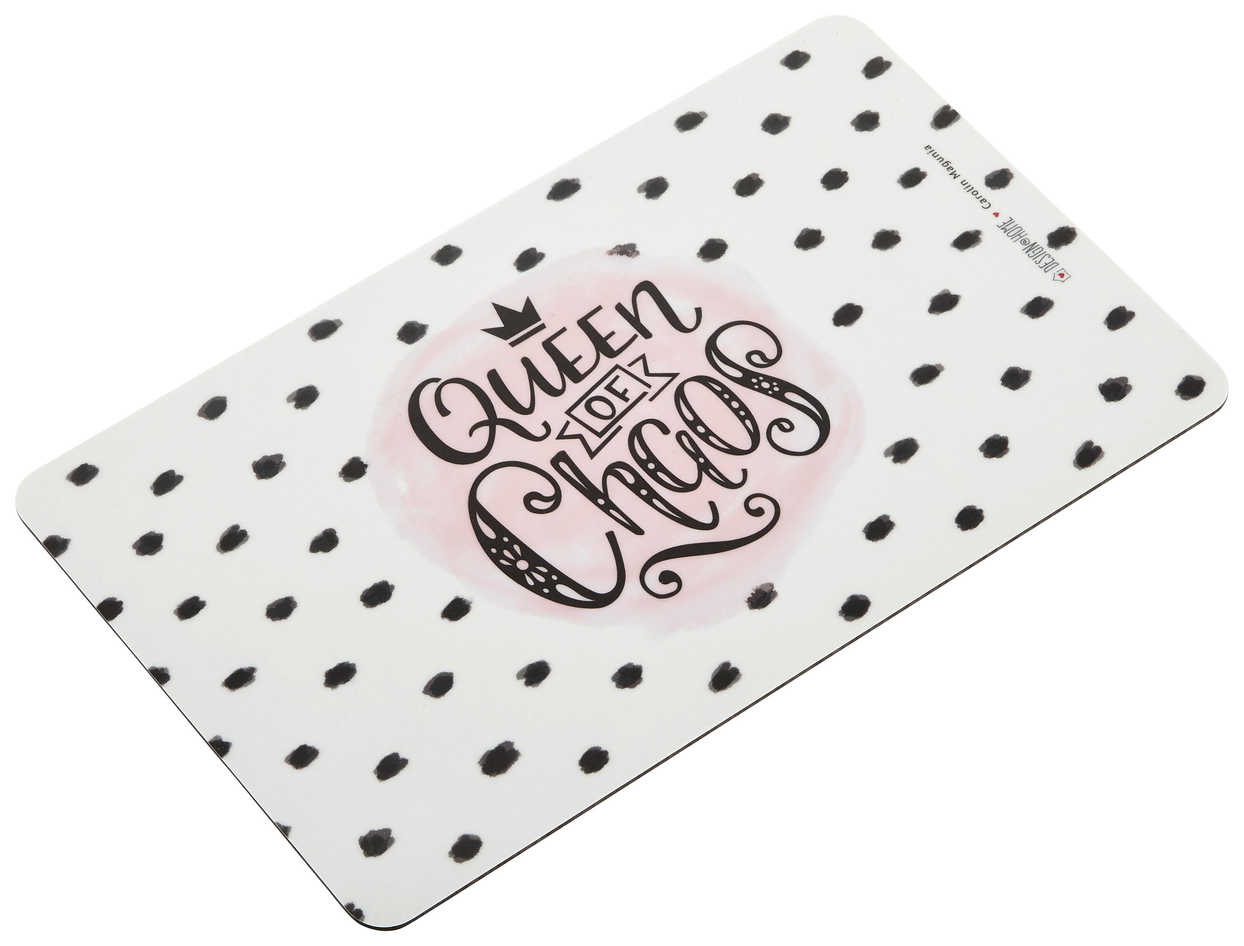 KUCHYŇSKÉ PRKÉNKO Quenn of Chaos in Weiß - bílá/růžová, Konvenční, plast (23,3/14,3/0,2cm)