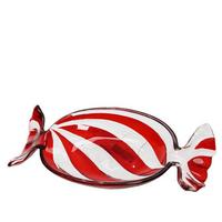 Dekorační podnos NELLY - bílá/červená, Basics, sklo (14,6/35/4,6cm)