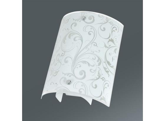 NÁSTENNÁ LAMPA IRIS - biela/číre, Konvenčný, sklo (20/24/8cm) - MÖMAX modern living NÁSTENNÁ LAMPA IRIS - biela/číre, Konvenčný, sklo (20/24/8cm) - MÖMAX modern living