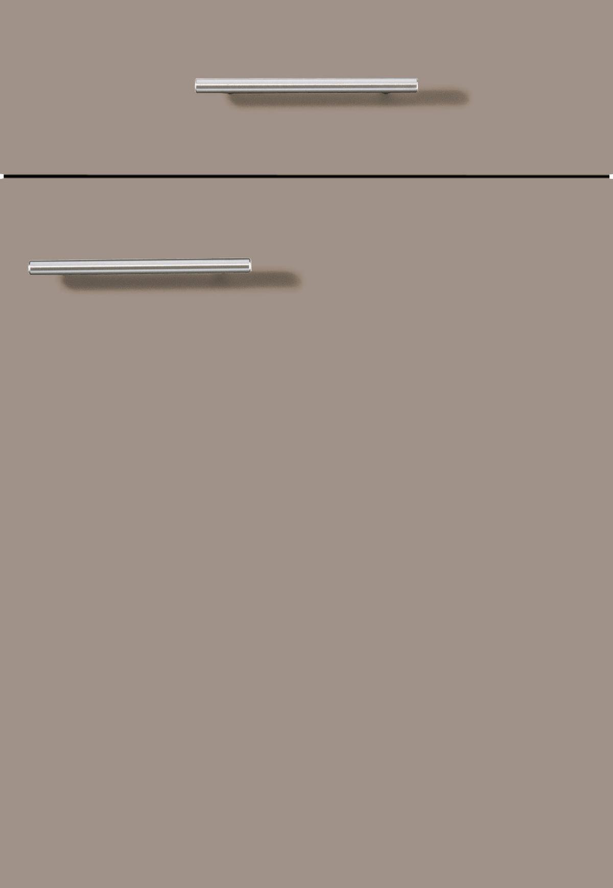 Küchenblock Ip1200 - Eiche dunkel/Cappuccino, Design, Holzwerkstoff (300cm) - Impuls