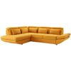 Ecksofa Mit Schlaffunktion Park Currygelb 223x311 Cm - Currygelb/Schwarz, MODERN, Textil (233/311cm) - Luca Bessoni