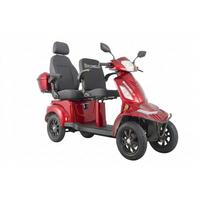 E-Seniorenmobil VISTAQ1L-BS Blei-Akku, 4-Rad, 1000W - Bordeaux, Basics, Metall (165/80/110cm)