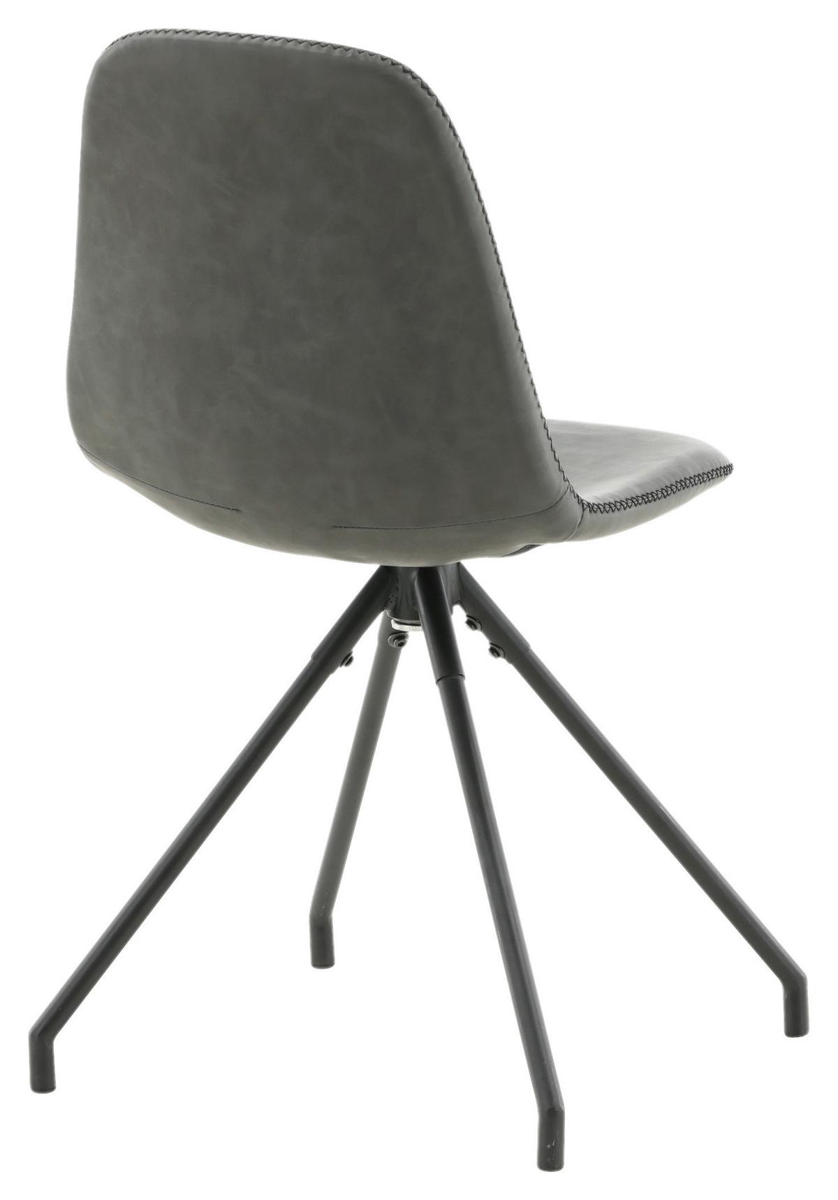 Stuhl-set Polar - Schwarz, Design, Textil/Metall (44/88/54cm) - Livetastic