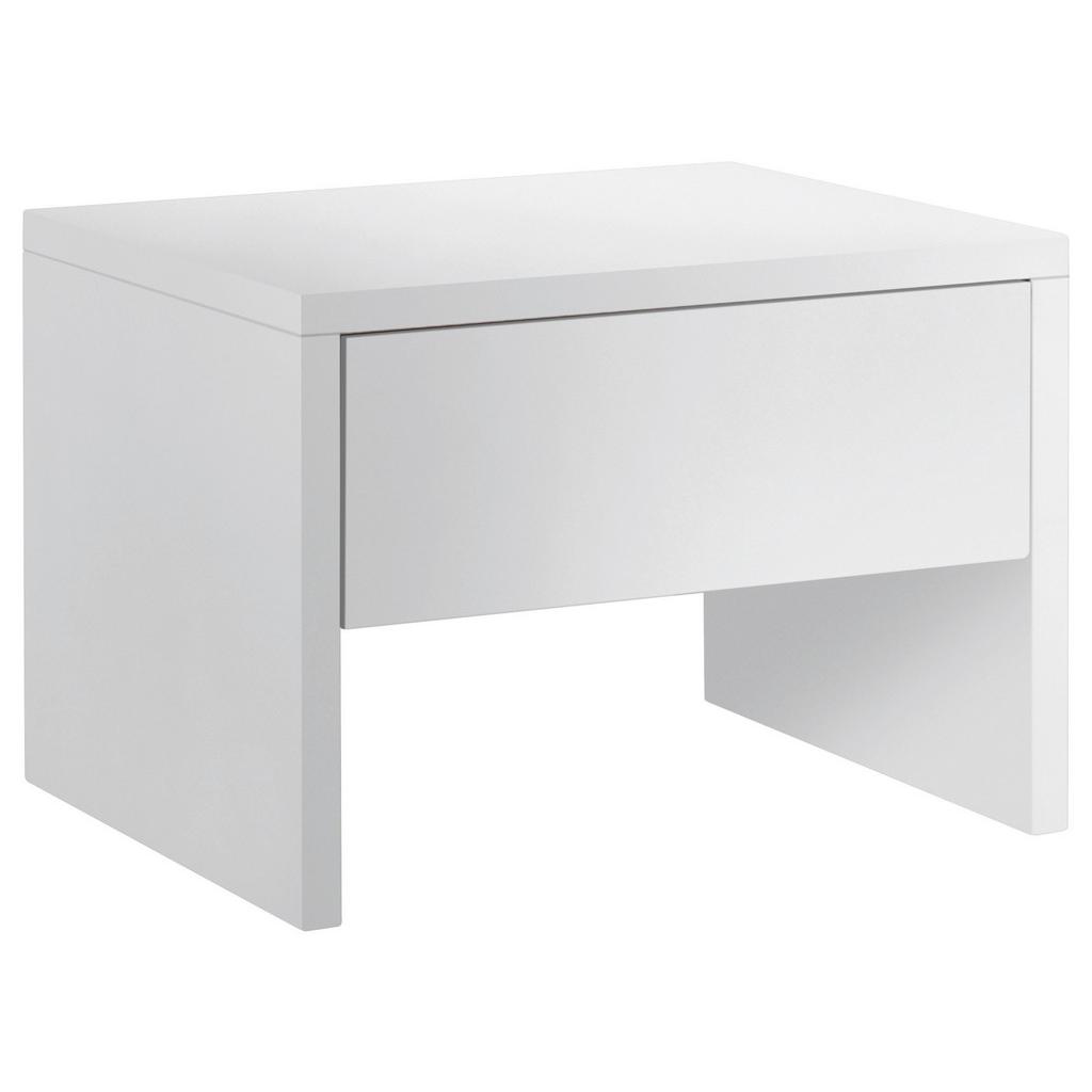 Nachtkästchen Salva, Weiß B: 48 cm