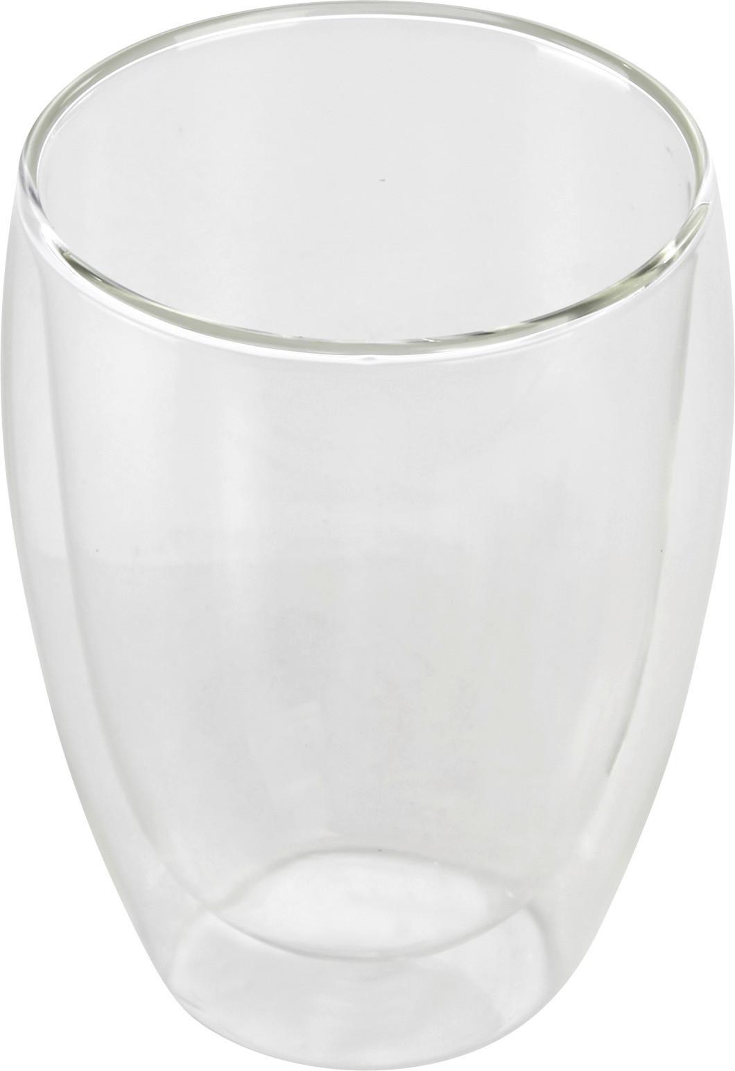 Doppelwandiges Teeglas aus klarem Borosilikatglas