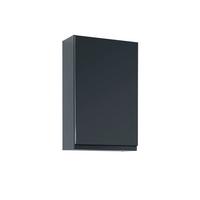Hängeschrank Cardiff B: 40 cm Graphit Dekor m. Türdämpfer - Graphitfarben/Grau, Design, Holzwerkstoff (40/64/20cm) - Held