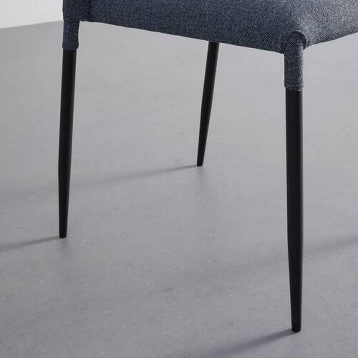 Stolička NIO modrá - čierna/modrá, Modern, kov/drevo (43/86/53cm) - Bessagi Home