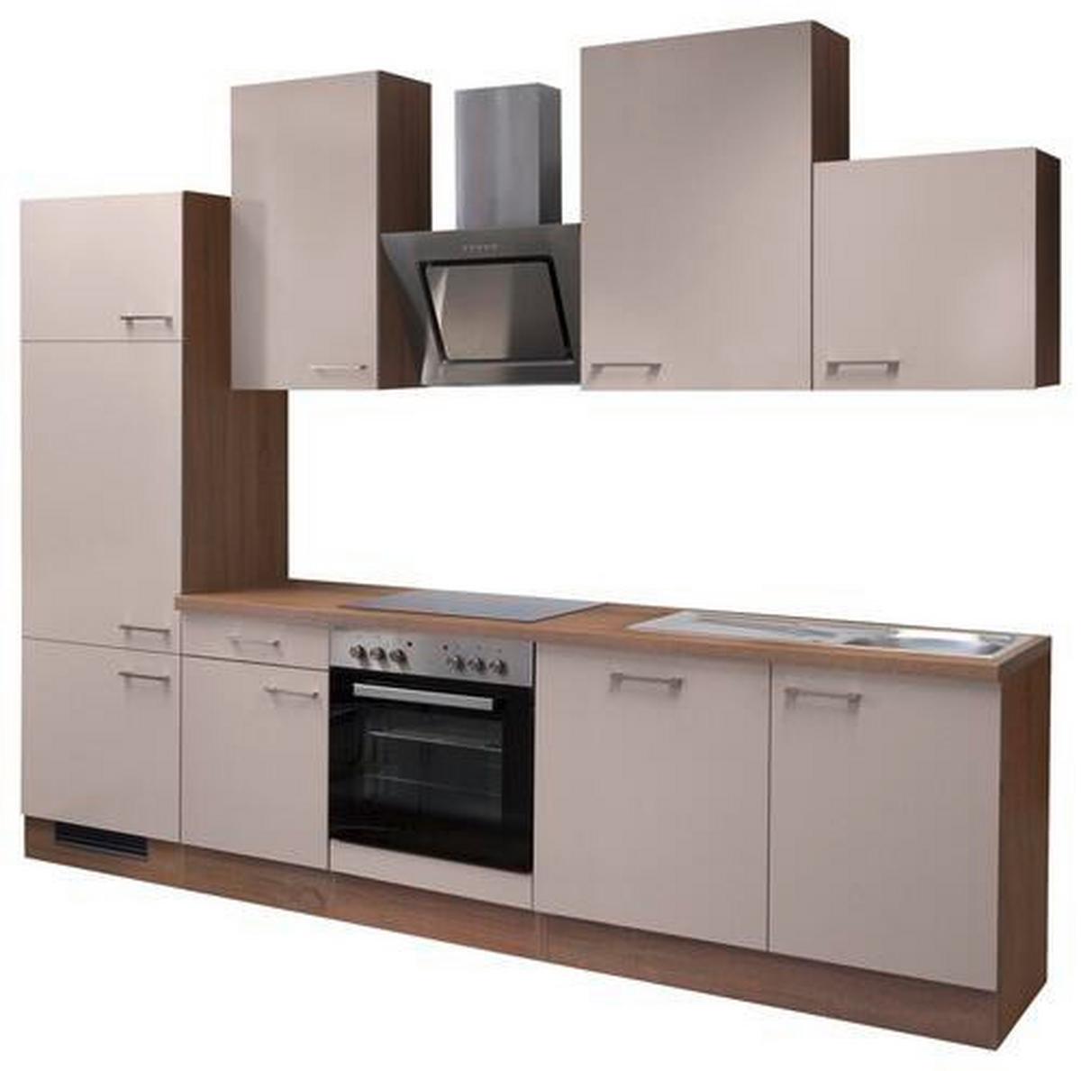 Küchenblock Nepal Sonoma Eiche/Kaschmir B: 280cm - Kaschmir/Sonoma Eiche, Basics, Holzwerkstoff (280cm) - FlexWell