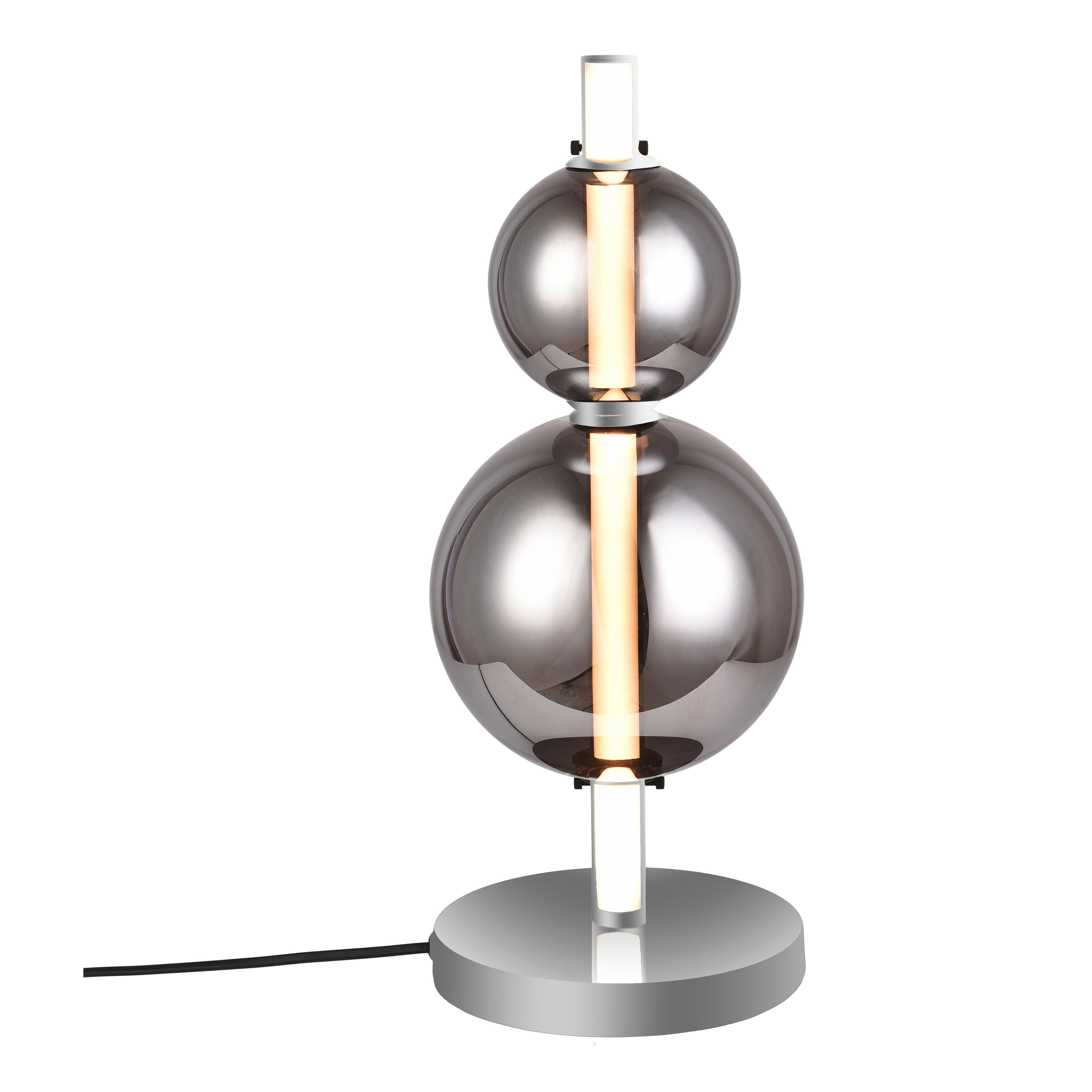 LED-Tischleuchte 3191442 - Chromfarben, Design, Glas/Metall (18/44cm) - Näve